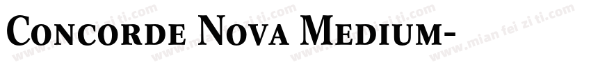 Concorde Nova Medium字体转换